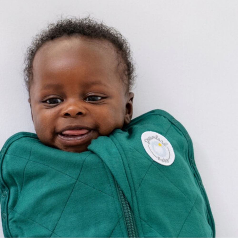 Dreamland Classic Swaddle Forest Green 0-6 months